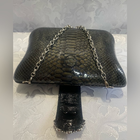 Brighton Hardcase Alligator-Pattern Clutch/ Shoulder Bag - Picture 9 of 14